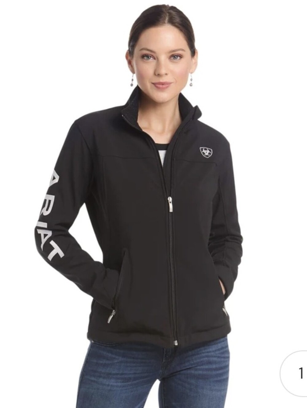 Ariat Womens Black Softshell Jacket Medium